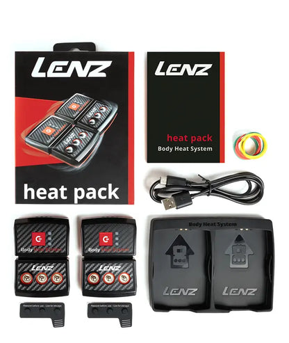 Lenz Heat Sock 4.0 toe cap + Heat Pack 2.0 (USB-C) Sets