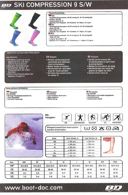 Bootdoc Soul 9 (W) 滑雪襪