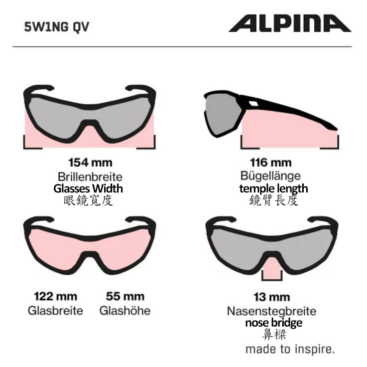ALPINA 5W1NG Q+VM Sport Sunglasses