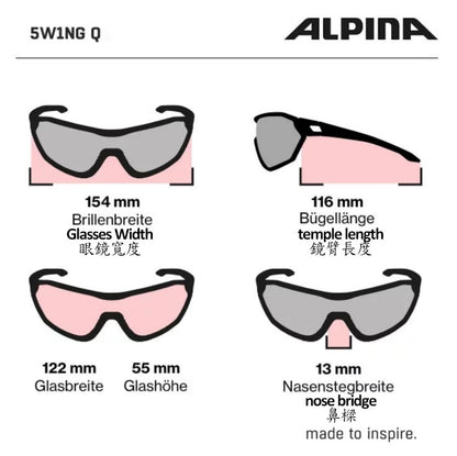 ALPINA 5W1NG Q+CM Sport Sunglasses