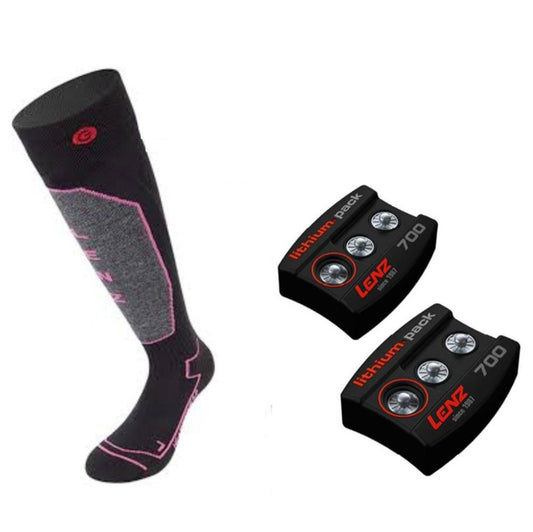 LENZ - 女士發熱襪1.0  + 700鋰電池套裝