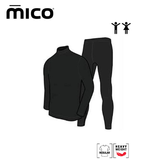 Mico Warm Control 兒童保暖立領上衣＋長貼身褲套裝